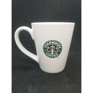 Starbucks Coffee Cup Mug Tapered Classic Style White with Mermaid Logo